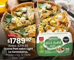 Coto La serenisima queso port salut light oferta
