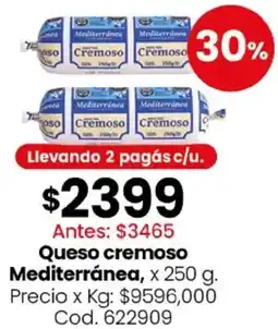 Coto Mediterránea queso cremoso oferta