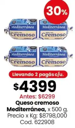 Coto Mediterránea queso cremoso oferta