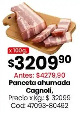 Coto Cagnoli panceta ahumada oferta