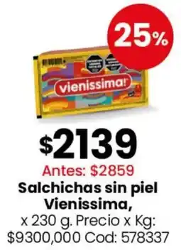 Coto Vienissima salchichas sin piel oferta