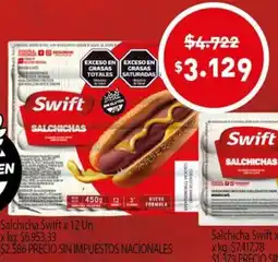 Makro Swift salchicha oferta