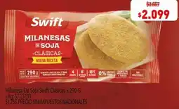 Makro Swift milanesa de soja clásicas oferta
