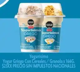 Makro Yogurísimo yogur griego con cereales/granola oferta
