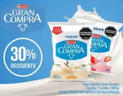 Makro La aserenisima yogur bebible gran compra vainilla/frutilla oferta