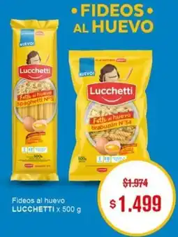 Makro Lucchetti fideos al huevo oferta