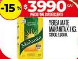Supermercados DIA Mañanita yerba mate oferta