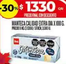 Supermercados DIA Dia manteca calidad extra oferta