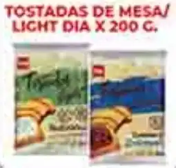 Supermercados DIA Dia tostadas de mesa/ light oferta