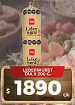 Supermercados DIA Dia leberwurst oferta