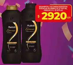 Supermercados DIA Plusbelle shampoo/acondicionador esencia oferta