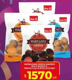 Supermercados DIA Dia madalenas varios sabores oferta