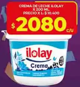 Supermercados DIA Ilolay crema de leche oferta