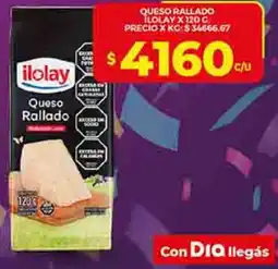 Supermercados DIA Ilolay queso rallado oferta