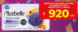 Supermercados DIA Plusbelle jabón de tocador lavanda oferta