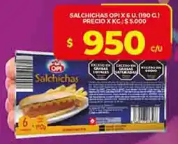 Supermercados DIA Opi salchichas oferta