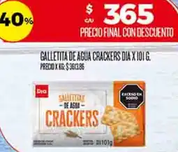 Supermercados DIA Dia galletita de agua crackers oferta
