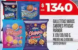 Supermercados DIA Pitusas parnor galletitas varios sabores oferta