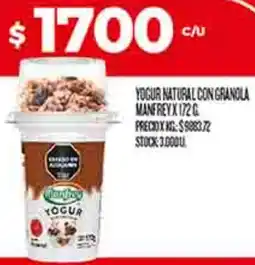 Supermercados DIA Manfrey yogur natural con granola oferta