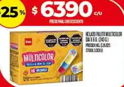 Supermercados DIA Dia helado palito multicolor oferta
