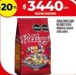 Supermercados DIA Kellogg's cereal froot loops oferta