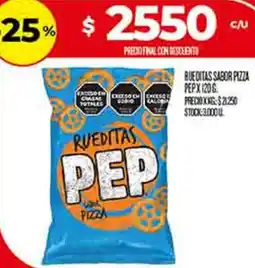 Supermercados DIA Pep rueditas sabor pizza oferta