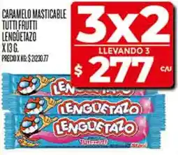 Supermercados DIA Lenguetazo caramelo masticable tutti frutti oferta
