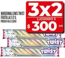 Supermercados DIA Twist marshmallows frutilla oferta
