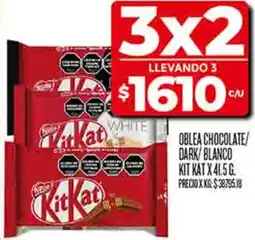 Supermercados DIA Kit kat oblea chocolate/ dark/blanco oferta