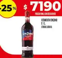 Supermercados DIA Cinzano vermouth oferta