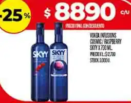Supermercados DIA Skyy vokda infusions cosmic/raspberry oferta