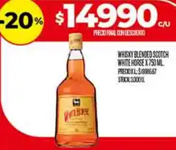 Supermercados DIA White horse whisky blended scotch oferta