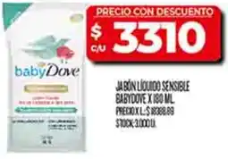 Supermercados DIA Babydove jabón líquido sensible oferta