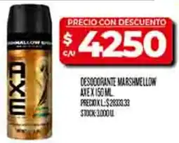Supermercados DIA Axe desodorante marshmellow oferta
