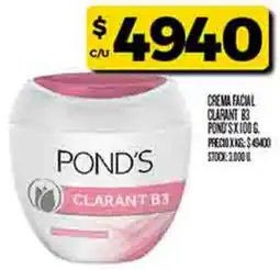 Supermercados DIA Pond's crema facial clarant B3 oferta