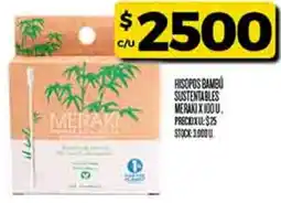 Supermercados DIA Meraki hisopos bambu sustentables oferta