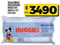 Supermercados DIA Huggies toallas humedas triple proteccion oferta