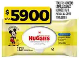 Supermercados DIA Huggies toallitas humedas limpieza diarias oferta