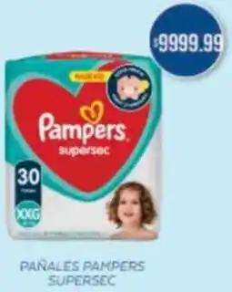 Supermercados Yaguar Pampers pañales supersec oferta