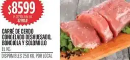Supermercados Vea Carré de cerdo congelado deshuesado, bondiola y solomillo oferta
