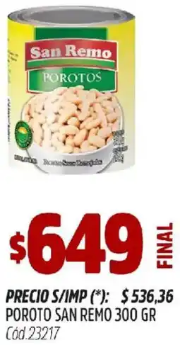 Supermercados Yaguar San remo poroto oferta