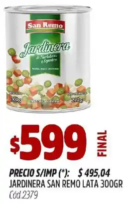 Supermercados Yaguar San remo jardinera lata oferta