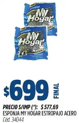 Supermercados Yaguar My hogar esponja estropajo acero oferta