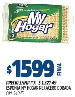 Supermercados Yaguar My hogar esponja rej.acero dorada oferta