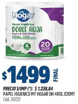 Supermercados Yaguar My hogar papel higienico oferta