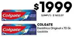Diarco Colgate dentifrico original oferta