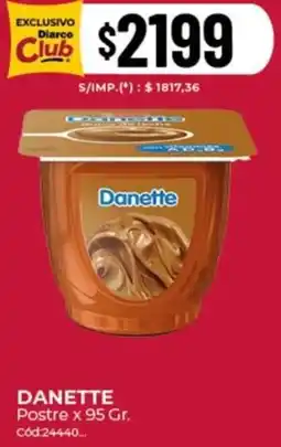 Diarco Danette postre oferta