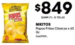 Diarco Nikitos papas fritas clásicas oferta