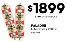 Diarco Paladini leberwurst oferta