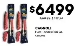 Diarco Cagnoli fuet tandil oferta